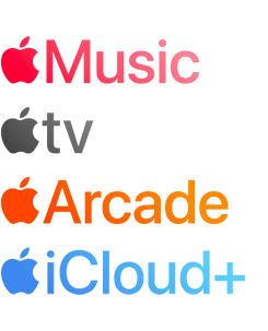 En liste over Apple-tjenester: Apple Music, Apple TV, Apple Arcade og Apple iCloud Plus