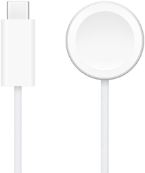 USB‑C punjač pokraj magnetskog brzog punjača Apple Watcha