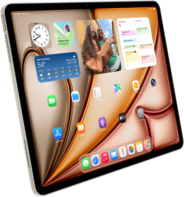 iPad Air Putih Pucat Metalik