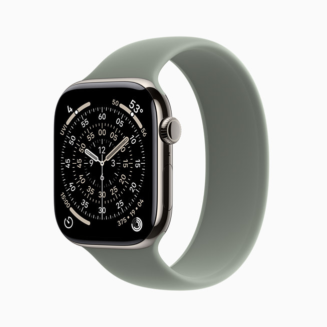 Primer plano de un Apple Watch Series 11.