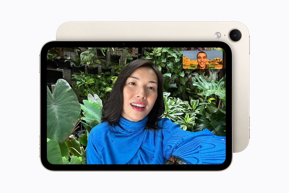Ein FaceTime Anruf auf einem iPad mini in Polarstern.
