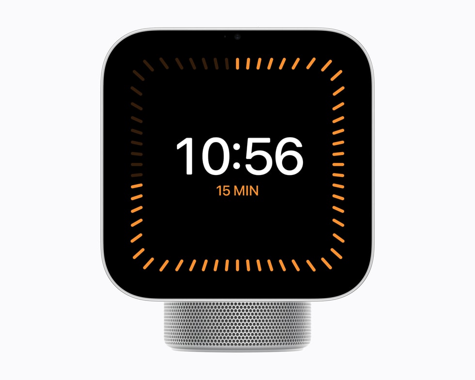 O HomeView exibe um timer configurado para 15 minutos.