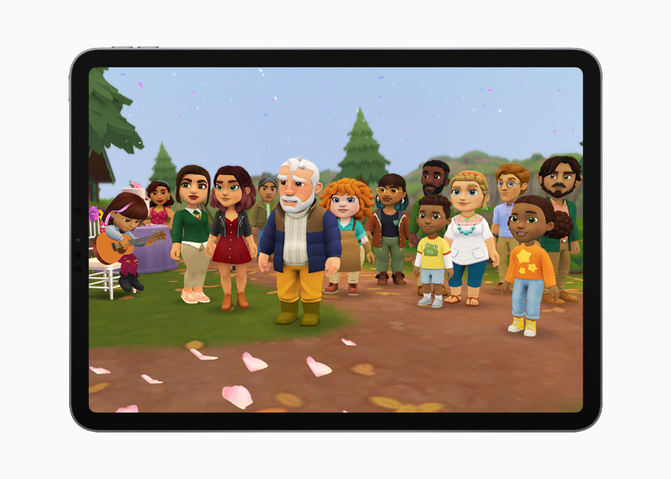 Wylde Flowers ที่เปิดอยู่บน iPad Pro สีเงิน