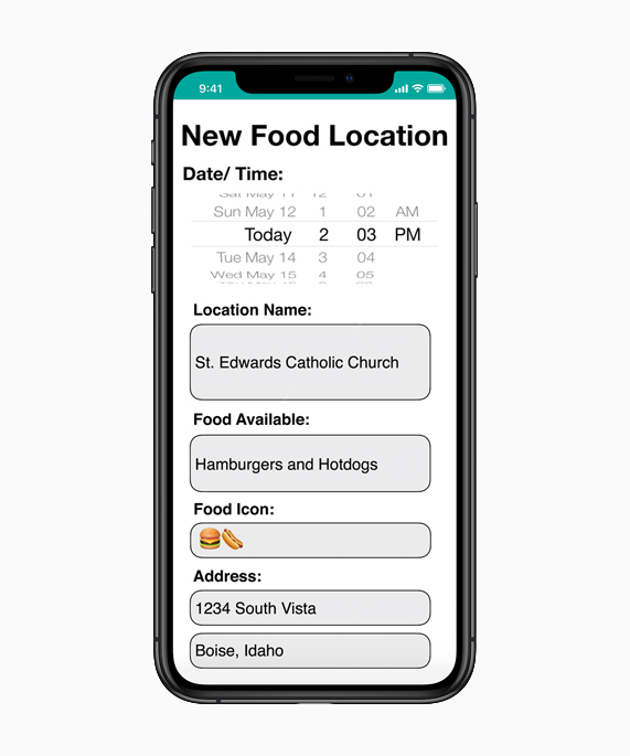 Captura de pantalla de la interfaz de la app Hope en un iPhone Xs.