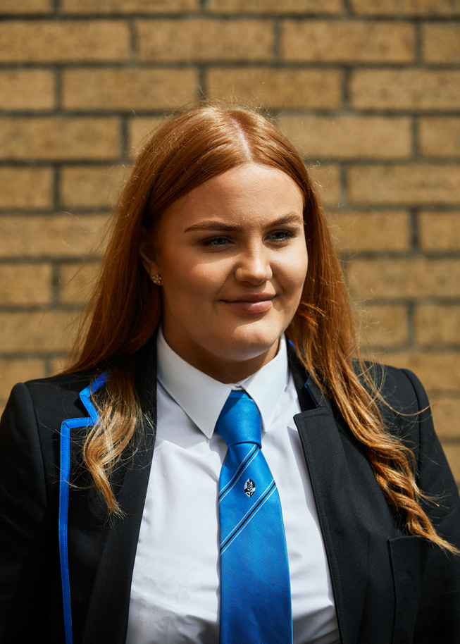Carris Kenna, estudiante de la preparatoria Castlemilk.