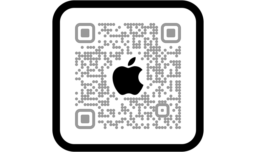 Zeskanuj kod QR, żeby zrobić zakupy w apce Apple Store.