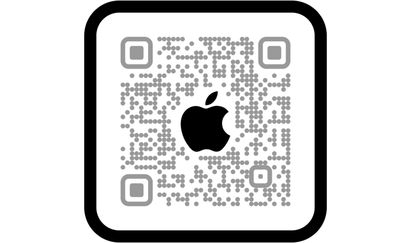 掃描行動條碼即可在 Apple Store app 中選購。