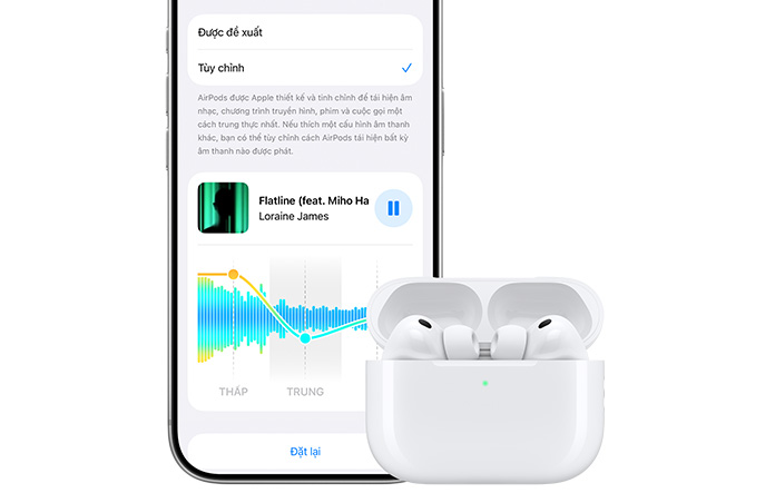 iPhone 18 Pro, front, next to Apple AirPods Pro 3 in white charging case, open with earbuds inside